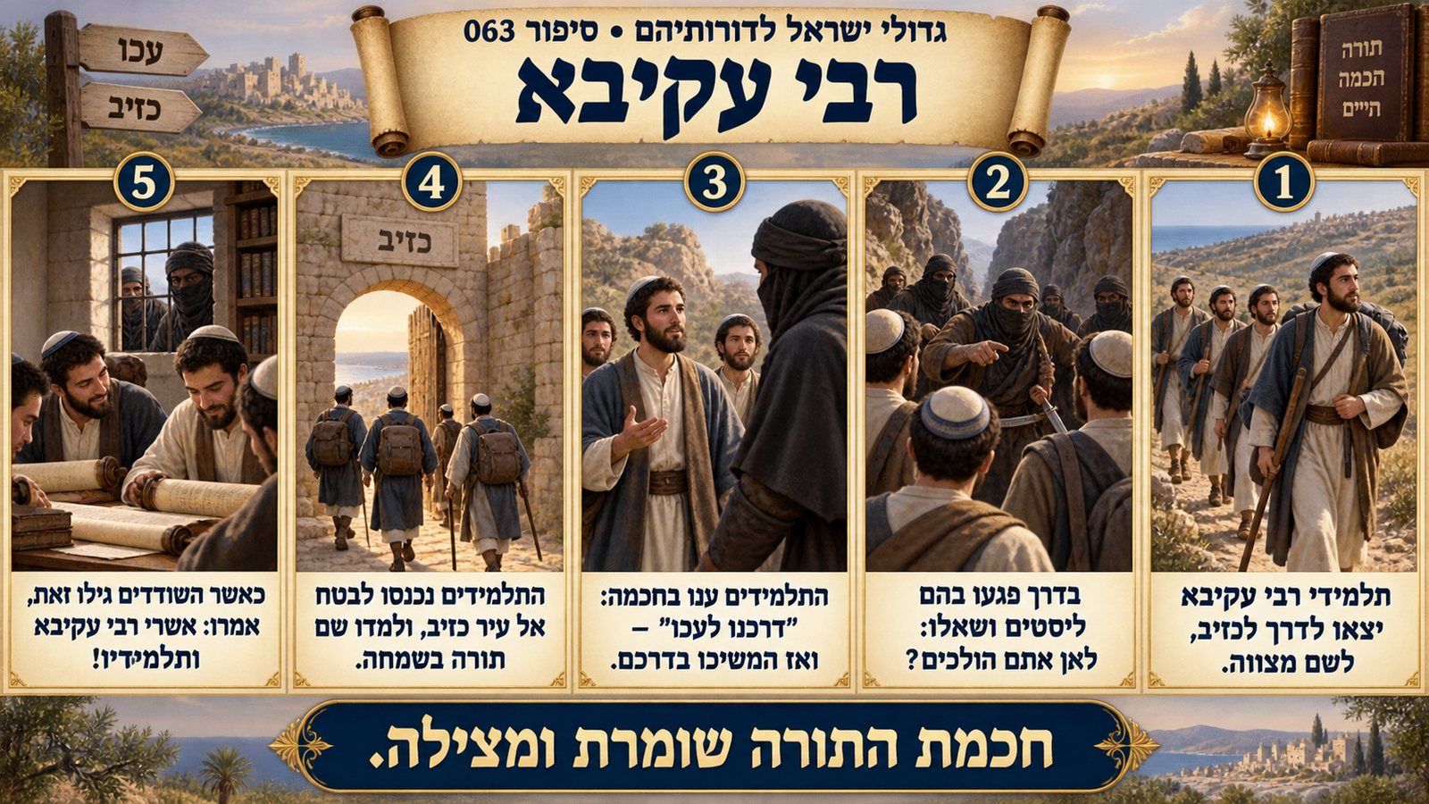 תמונת סיכום — רבי עקיבא: רבי עקיבא